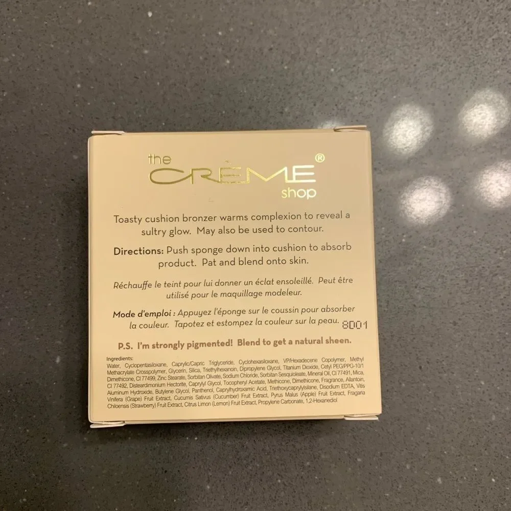 The Crème Shop Toasty Cushion Bronzer in Shade 3 Deep for Deep Skin Tones
